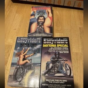 Easy Riders Daytona Vhs Tapes Set of Three Biker Harley